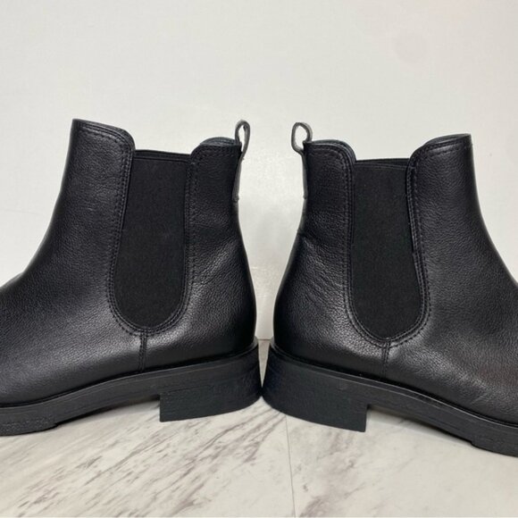 Paul Green Black Leather Chelsea Bootie 5 / 7.5 - Picture 8 of 15